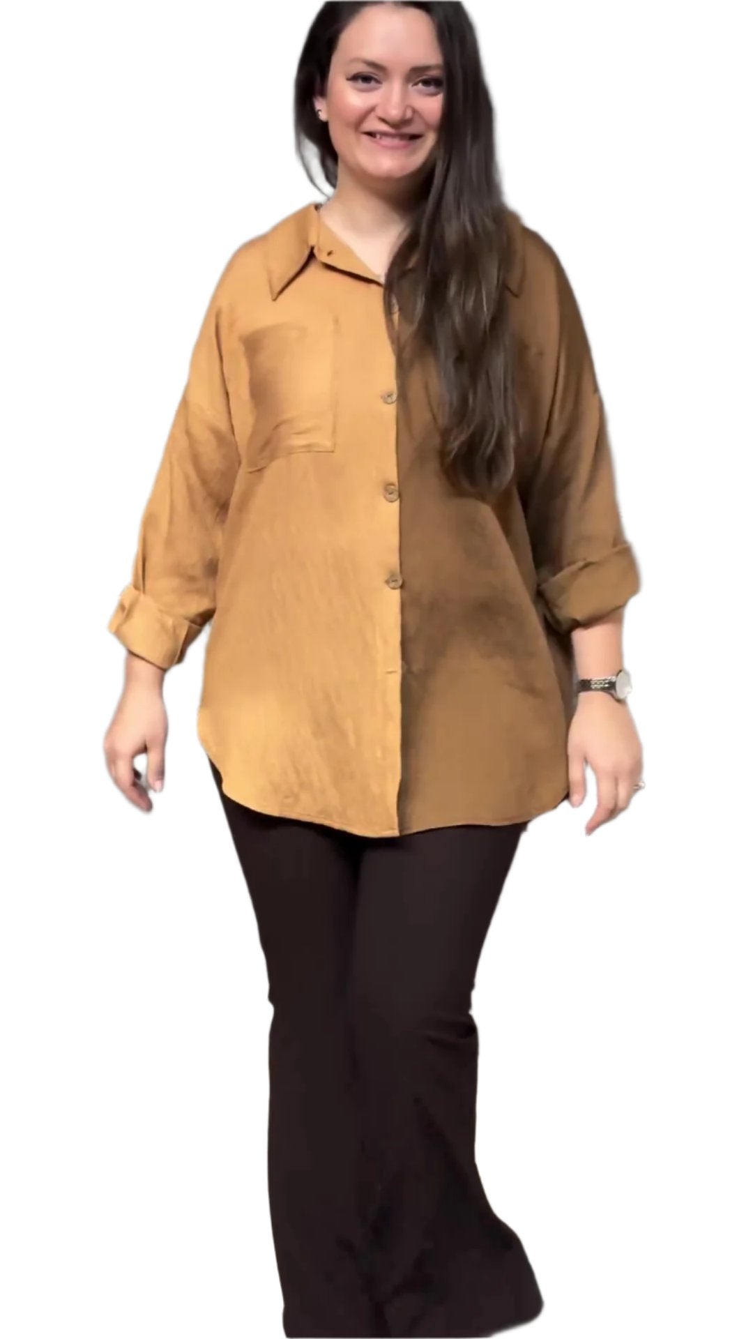 Mustard Button-Up Shirt