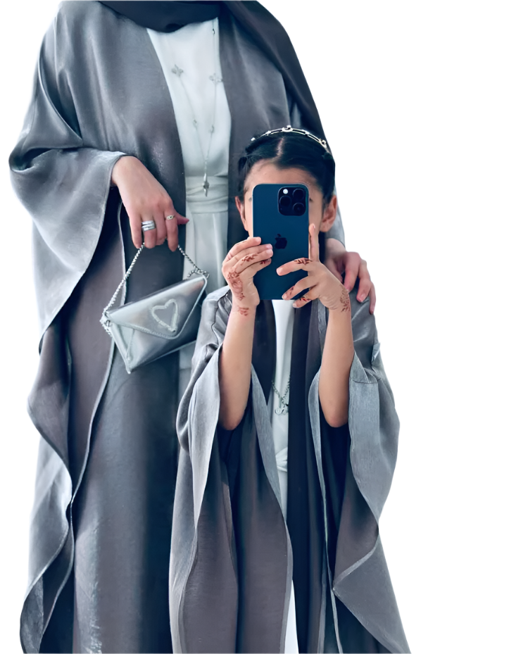 Mother and Daughter Abaya