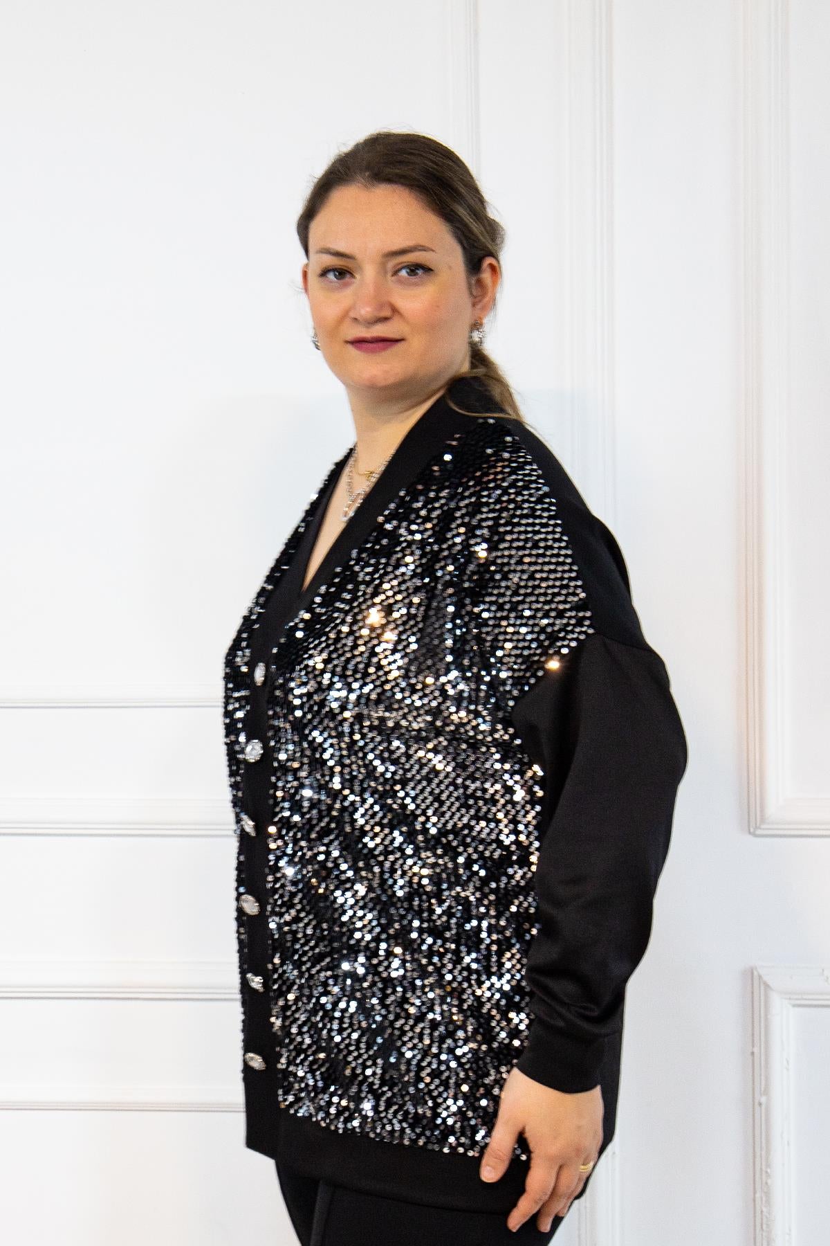 Sparkle &amp; Shine Sequin Cardigan Set