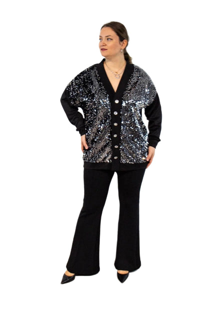 Sparkle &amp; Shine Sequin Cardigan Set